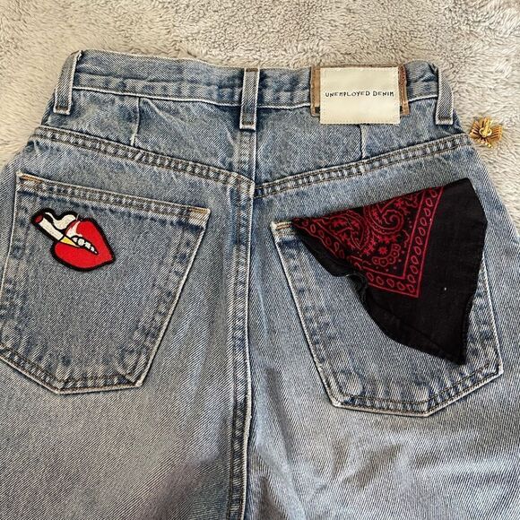 Vintage 80s UNEMPLOYED DENIM. Jeans by express size 7/8 - Picture 10 of 16